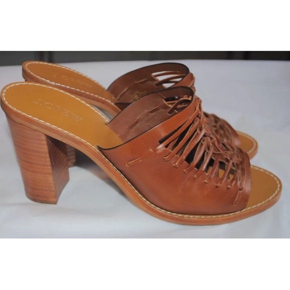 J. Crew Shoes - [J.Crew] Nutmeg Leather Mules